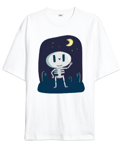 Tisho - Skeleton Oversize Unisex Tişört
