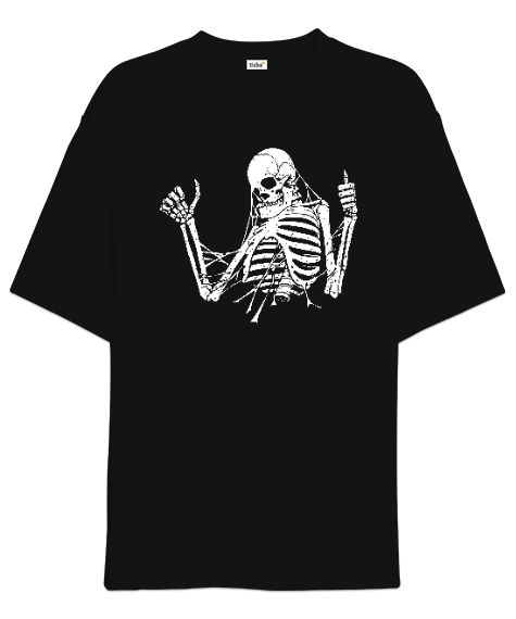 Tisho - Skeleton Oversize Unisex Tişört