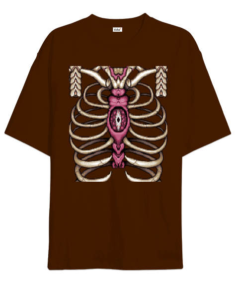 Tisho - Skeleton Oversize Unisex Tişört