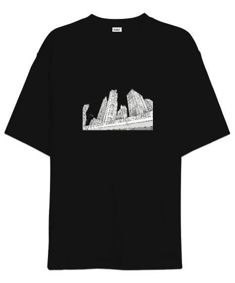 Tisho - Sketch by Architect Oversize Unisex Tişört