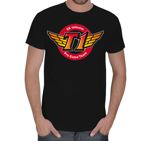 Tisho - SKT T1 Baskılı T-Shirt Erkek Tişört