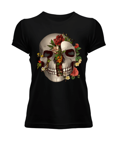 Tisho - Skull-1102 Kadın Tişört