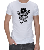 Skull baskılı tshirt Erkek Regular Kesim Tişört - Thumbnail