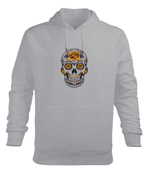 Tisho - Skull Erkek Kapüşonlu Hoodie Sweatshirt