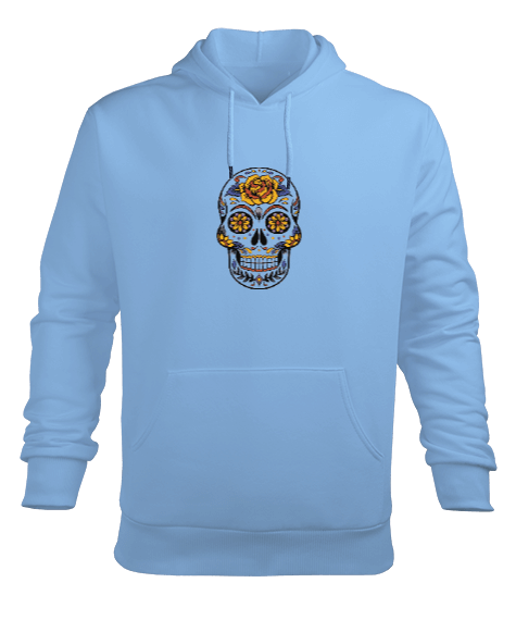 Tisho - Skull Erkek Kapüşonlu Hoodie Sweatshirt