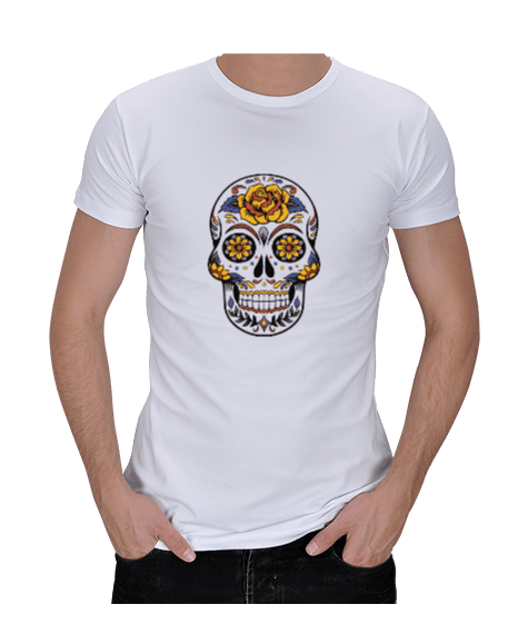 Tisho - Skull Erkek Regular Kesim Tişört