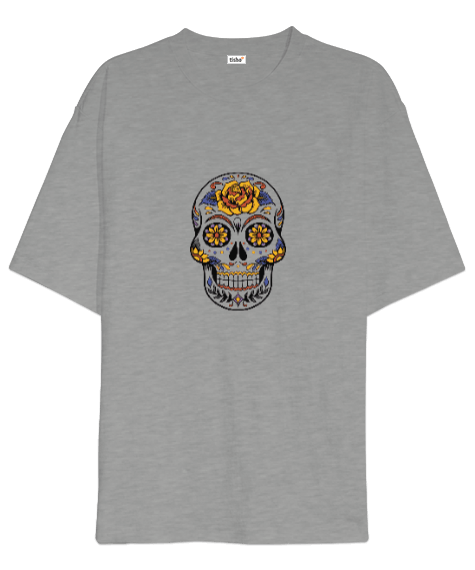 Tisho - Skull Oversize Unisex Tişört