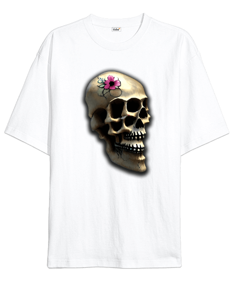 Tisho - Skull Oversize Unisex Tişört