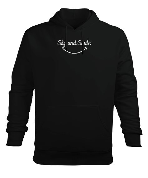 Tisho - sky and smile Erkek Kapüşonlu Hoodie Sweatshirt