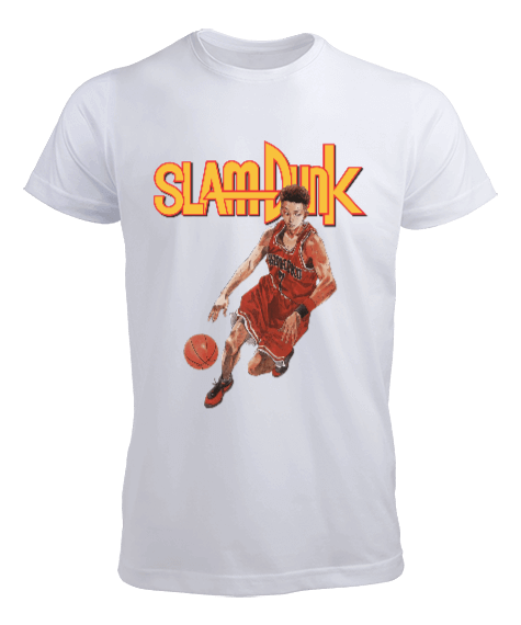 Tisho - Slam Dunk Basketball Anime Tasarım Baskılı Erkek Tişört