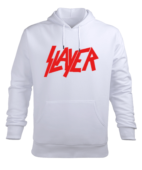 Tisho - Slayer - Avcı Beyaz Erkek Kapüşonlu Hoodie Sweatshirt