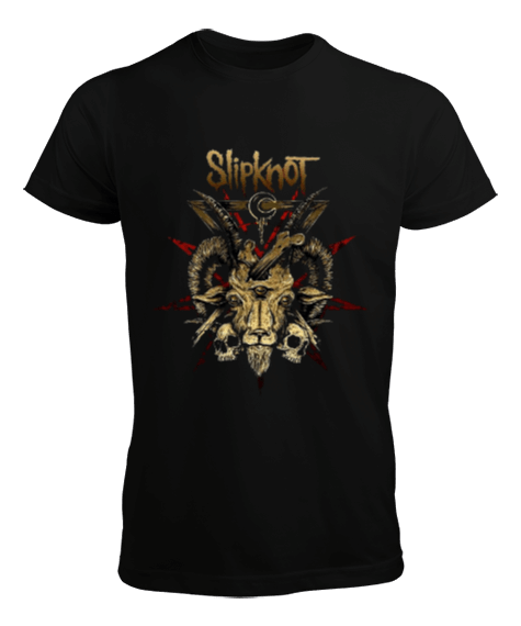 Tisho - Slipknot Rock Tasarım Baskılı Erkek Tişört