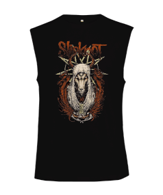 Tisho - Slipknot Rock Tasarım Baskılı Kesik Kol Unisex Tişört