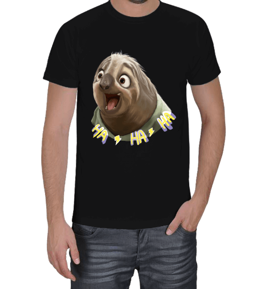 Tisho - sloth hahaha Erkek Tişört