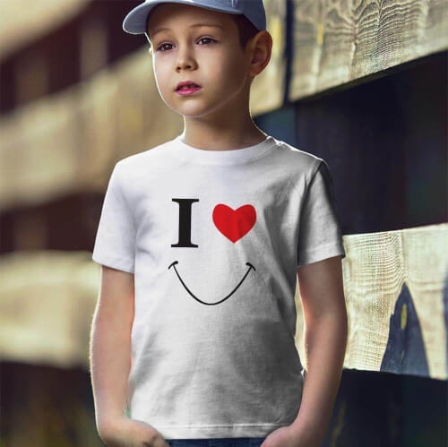 Smile Erkek Çocuk Tişört - Tekli Kombin