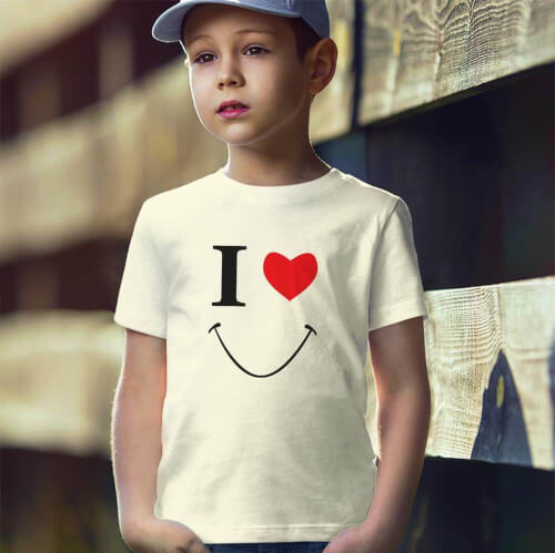 Smile Erkek Çocuk Tişört - Tekli Kombin