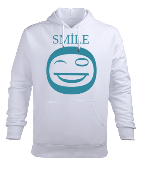 Tisho - smile Erkek Kapüşonlu Hoodie Sweatshirt