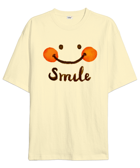 Tisho - Smile - Gülümse Oversize Unisex Tişört
