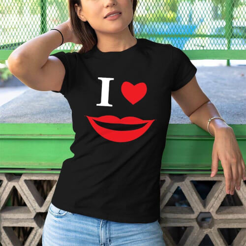 Smile Kadın Tişört - Tekli Kombin - Thumbnail