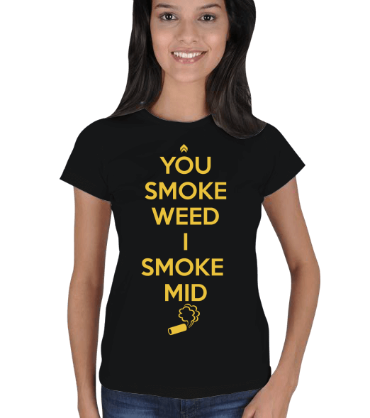 Tisho - Smoke Mid Gold Kadın Tişört