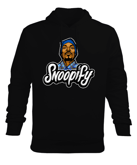 Tisho - Snoop Dogg Baskılı Erkek Hoodie Erkek Kapüşonlu Hoodie Sweatshirt