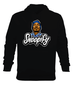 Tisho - Snoop Dogg Baskılı Erkek Hoodie Erkek Kapüşonlu Hoodie Sweatshirt