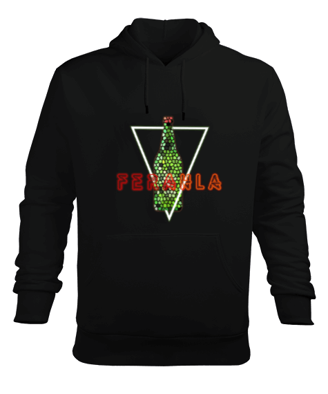 Tisho - Soda Ferahla Mozaik Erkek Kapüşonlu Hoodie Sweatshirt