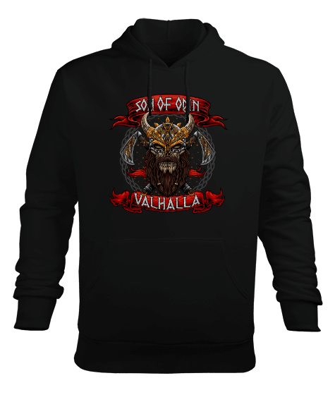 Tisho - SON OF ODIN Erkek Kapüşonlu Hoodie Sweatshirt