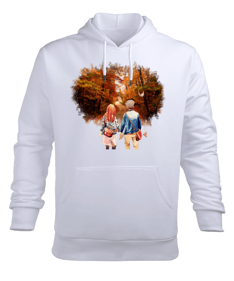 Tisho - sonbahar ask Erkek Kapüşonlu Hoodie Sweatshirt