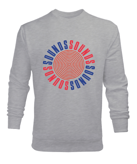 Tisho - Sounds Nirvana Gri Erkek Sweatshirt