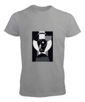 Soyut Gri Erkek Tişört - Tisho