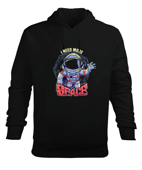 Tisho - SPACE Erkek Kapüşonlu Hoodie Sweatshirt