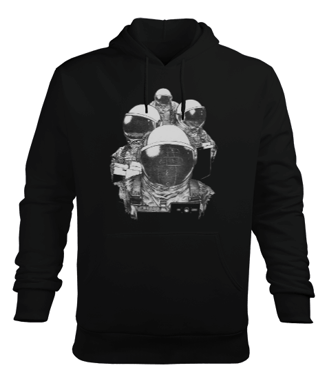 Tisho - Space T2 Erkek Kapüşonlu Hoodie Sweatshirt