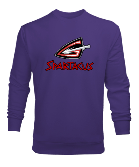 Tisho - Spartacus V3 Mor Erkek Sweatshirt