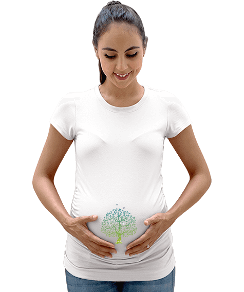 Tisho - Sprouting Life Kadın Hamile Tişört