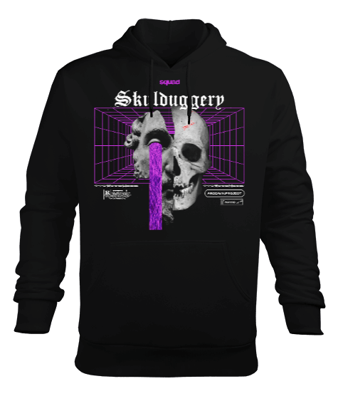 Tisho - Squad Skull Erkek Kapüşonlu Hoodie Sweatshirt