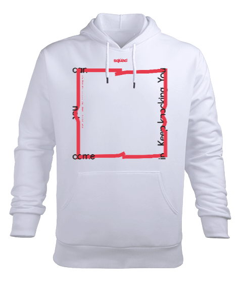 Tisho - Squad Square Erkek Kapüşonlu Hoodie Sweatshirt