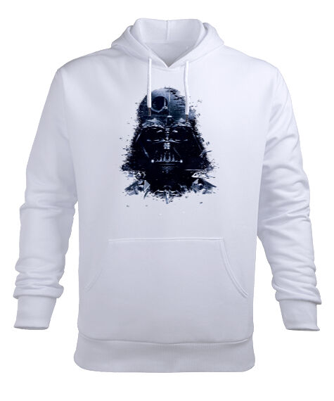 Tisho - Star Wars Darth Wader Beyaz Erkek Kapüşonlu Hoodie Sweatshirt