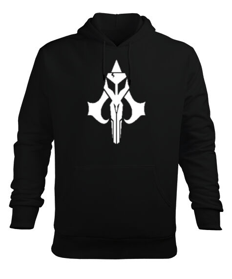 Tisho - Star Wars Icon Siyah Erkek Kapüşonlu Hoodie Sweatshirt