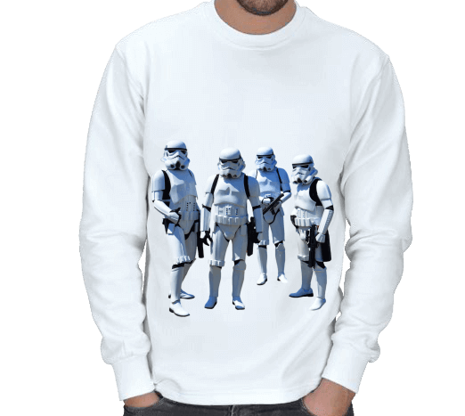 Tisho - Star Wars Klon Askerleri Tasarımlı Polar Sweatshir ERKEK SWEATSHIRT