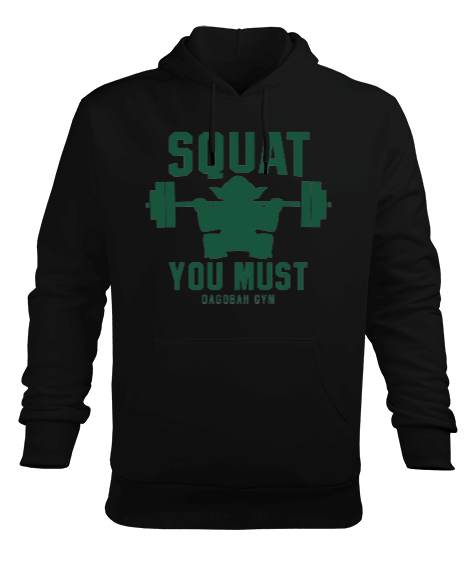 Tisho - Star Wars Master Yoda GYM Vücut Geliştirme Bodybuilding Fitness Tasarım Erkek Kapüşonlu Hoodie Sweatshirt