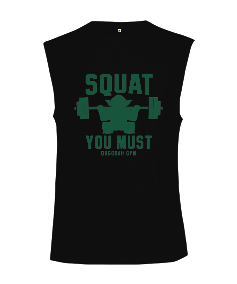 Tisho - Star Wars Master Yoda GYM Vücut Geliştirme Bodybuilding Fitness Tasarım Kesik Kol Unisex Tişört