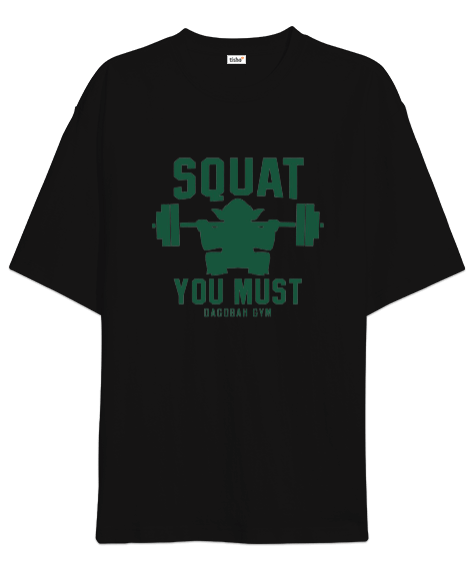 Tisho - Star Wars Master Yoda GYM Vücut Geliştirme Bodybuilding Fitness Tasarım Oversize Unisex Tişört