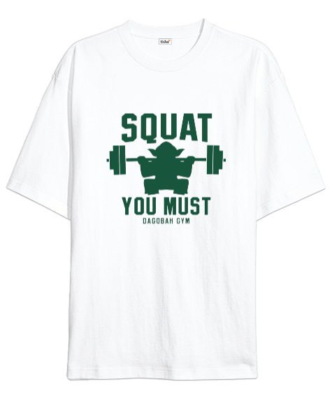Tisho - Star Wars Master Yoda GYM Vücut Geliştirme Bodybuilding Fitness Tasarım Oversize Unisex Tişört