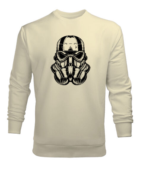 Tisho - Star Wars Stormtrooper Blu V2 Krem Erkek Sweatshirt