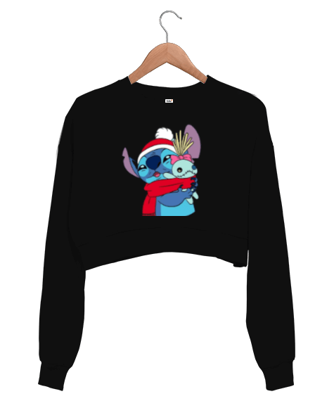 Tisho - Stitch Kadın Crop Sweatshirt
