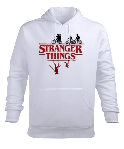 Tisho - Stranger Things Erkek Kapüşonlu Hoodie Sweatshirt
