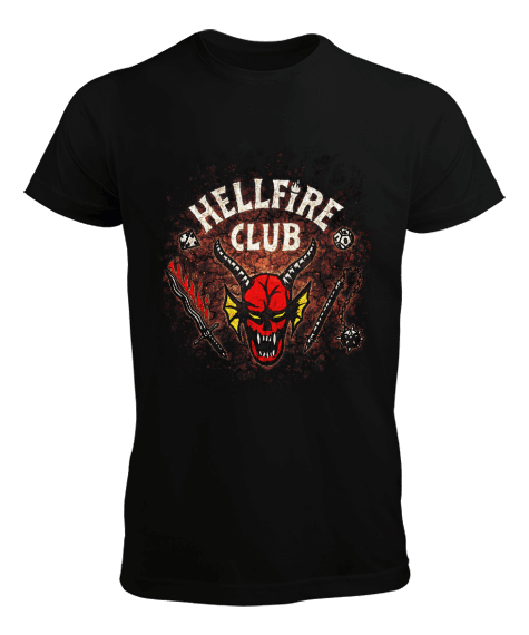 Tisho - Stranger Things Hellfire Club Erkek Tişört