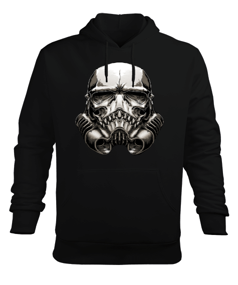 Tisho - Strom Trooper Skull Erkek Kapüşonlu Hoodie Sweatshirt