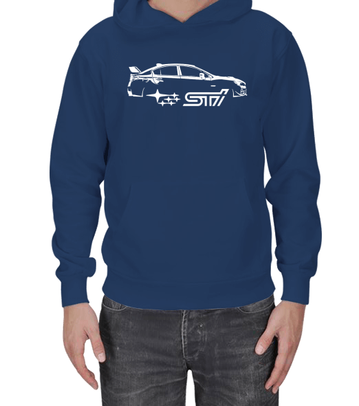 Subaru WRX STİ Erkek Kapşonlu